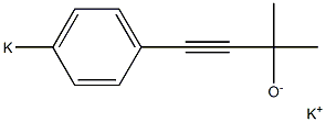 Potassium 3-(4-potassiophenyl)-1,1-dimethyl-2-propyne-1-olate 结构式