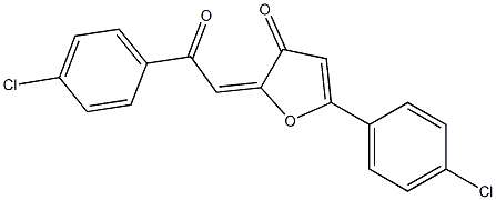 2-(4-Chlorobenzoylmethylene)-5-(4-chlorophenyl)furan-3(2H)-one 结构式