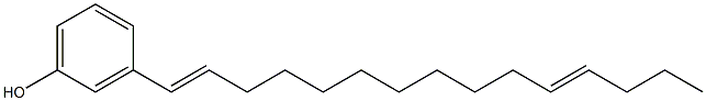 3-(1,11-Pentadecadienyl)phenol 结构式