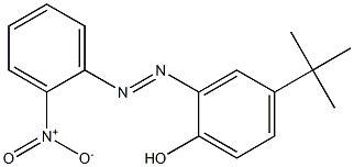 2-(2-Nitrophenylazo)-4-tert-butylphenol 结构式