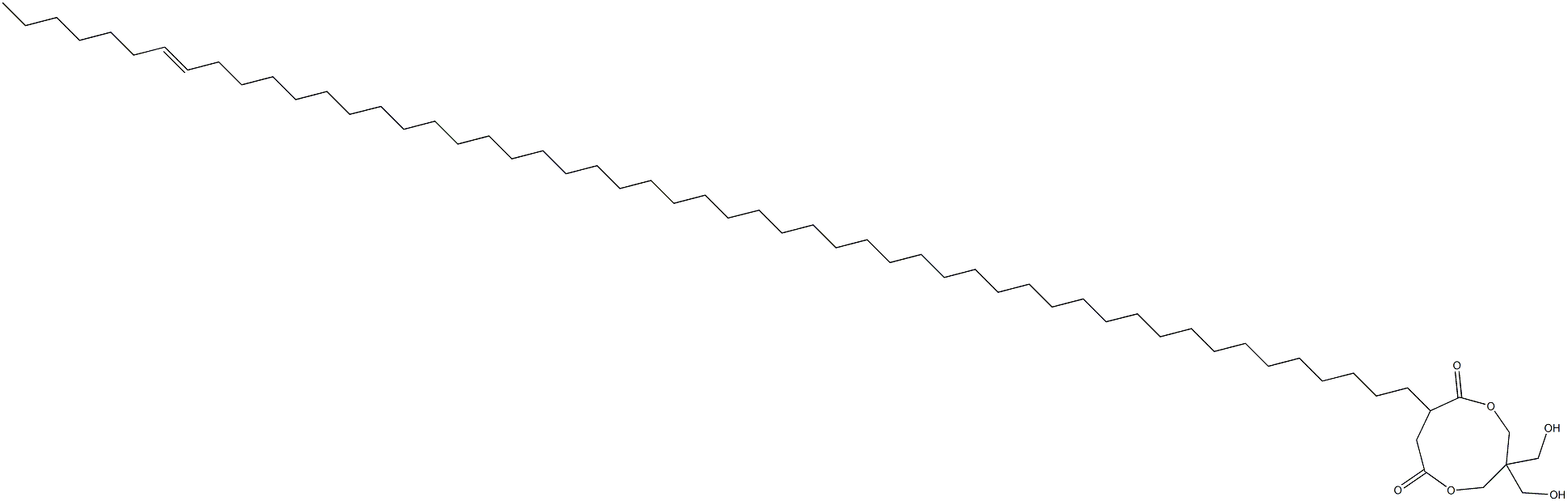 3,3-Bis(hydroxymethyl)-8-(46-tripentacontenyl)-1,5-dioxacyclononane-6,9-dione 结构式