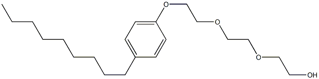 9-(4-Nonylphenyl)-3,6,9-trioxanonane-1-ol 结构式