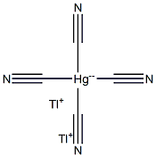 Thallium tetracyanomercurate(II) 结构式