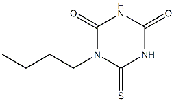 1-Butyl-6-thioxo-5,6-dihydro-1,3,5-triazine-2,4(1H,3H)-dione 结构式