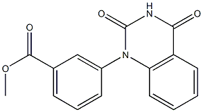 3-[(1,2,3,4-Tetrahydro-2,4-dioxoquinazolin)-1-yl]benzoic acid methyl ester 结构式