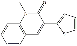 3-(Thiophen-2-yl)-1-methylquinolin-2(1H)-one 结构式