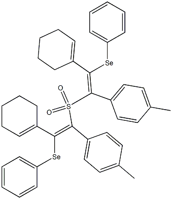 (4-Methylphenyl)[2-(1-cyclohexenyl)-2-phenylselenoethenyl] sulfone 结构式