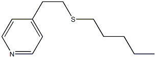 4-(2-Pentylthioethyl)pyridine 结构式