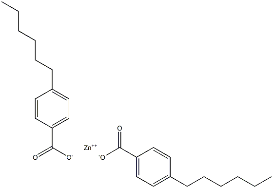 Bis(4-hexylbenzoic acid)zinc salt 结构式