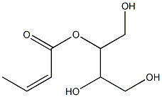 Isocrotonic acid 1-(hydroxymethyl)-2,3-dihydroxypropyl ester 结构式