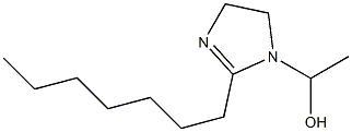 1-(1-Hydroxyethyl)-2-heptyl-2-imidazoline 结构式