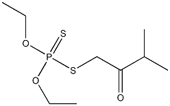 Dithiophosphoric acid O,O-diethyl S-(3-methyl-2-oxobutyl) ester 结构式