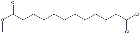 12,12-Dichlorolauric acid methyl ester 结构式