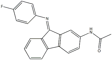 N-[9-(p-Fluorophenylimino)-9H-fluoren-2-yl]acetamide 结构式