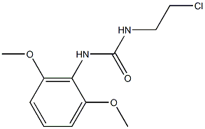 1-(2-Chloroethyl)-3-(2,6-dimethoxyphenyl)urea 结构式