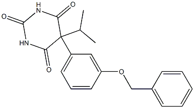 5-Isopropyl-5-(3-benzyloxyphenyl)pyrimidine-2,4,6(1H,3H,5H)-trione 结构式