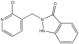 2-[(2-Chloro-3-pyridinyl)methyl]-1H-indazol-3(2H)-one 结构式