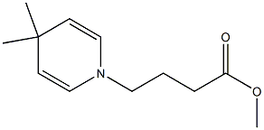 1,4-Dihydro-4,4-dimethylpyridine-1-butyric acid methyl ester 结构式