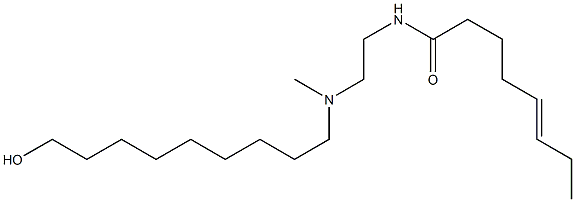 N-[2-[N-(9-Hydroxynonyl)-N-methylamino]ethyl]-5-octenamide 结构式