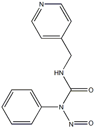 1-Nitroso-1-phenyl-3-[(4-pyridinyl)methyl]urea 结构式