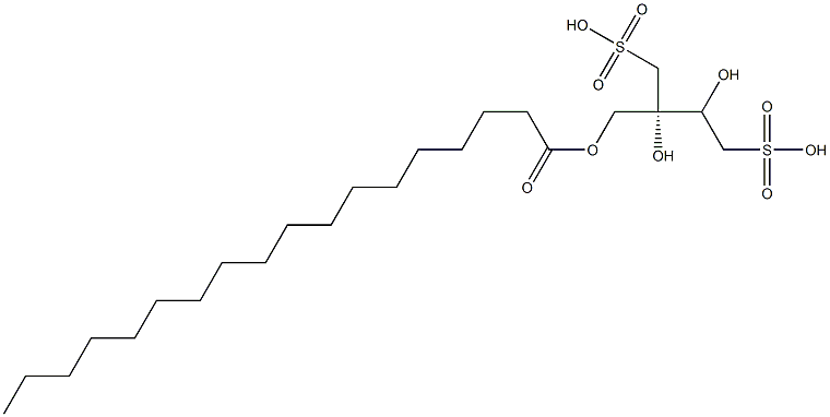 [S,(-)]-1,2,3-Propanetriol 1-stearate 2,3-di(methanesulfonate) 结构式