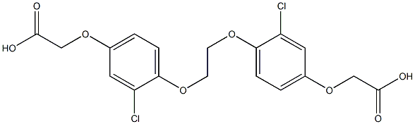 1,2-Bis(2-chloro-4-carboxymethoxyphenoxy)ethane 结构式