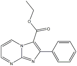 2-Phenylimidazo[1,2-a]pyrimidine-3-carboxylic acid ethyl ester 结构式