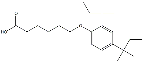 6-(2,4-Di-tert-pentylphenoxy)hexanoic acid 结构式