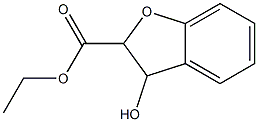 2,3-Dihydro-3-hydroxybenzofuran-2-carboxylic acid ethyl ester 结构式