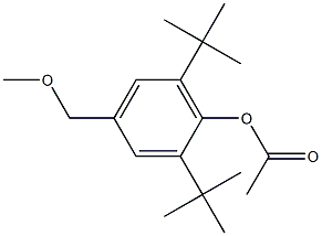 2,6-Bis(1,1-dimethylethyl)-4-(methoxymethyl)phenol acetate 结构式