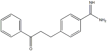 4-(3-Oxo-3-phenylpropyl)benzamidine 结构式