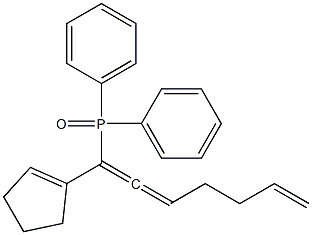 1-(1-Cyclopentenyl)-1-(diphenylphosphinyl)-1,2,6-heptatriene 结构式
