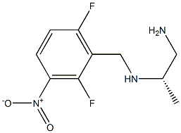 (2S)-2-[(3-Nitro-2,6-difluorobenzyl)amino]propan-1-amine 结构式