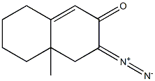 3-Diazo-4,4a,5,6,7,8-hexahydro-4a-methylnaphthalen-2(3H)-one 结构式