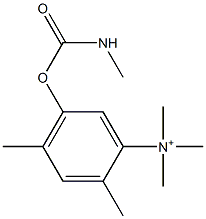 5-[[(Methylamino)carbonyl]oxy]-N,N,N,2,4-pentamethylbenzenaminium 结构式