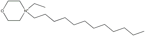 4-Dodecyl-4-ethylmorpholinium 结构式