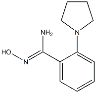 2-(Pyrrolidin-1-yl)benzamide oxime 结构式