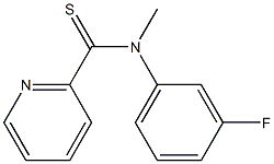 N-[3-Fluorophenyl]-N-methylpyridine-2-carbothioamide 结构式