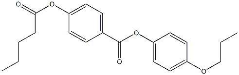 p-Pentanoyloxybenzoic acid p-propoxyphenyl ester 结构式