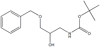 1-(Benzyloxy)-3-(tert-butoxycarbonylamino)propan-2-ol 结构式