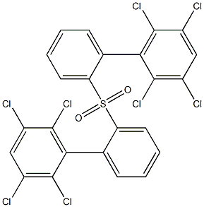 2,3,5,6-Tetrachlorophenylphenyl sulfone 结构式