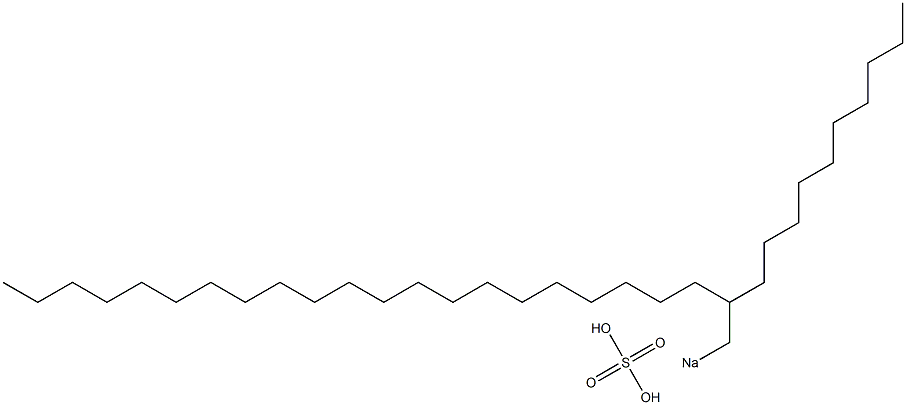 Sulfuric acid 2-decyltricosyl=sodium salt 结构式