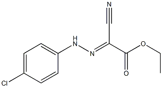 2-[2-(4-Chlorophenyl)hydrazono]-2-cyanoacetic acid ethyl ester 结构式