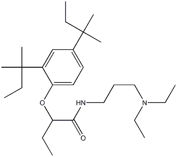 N-[3-(Diethylamino)propyl]-2-(2,4-di-tert-pentylphenoxy)butyramide 结构式