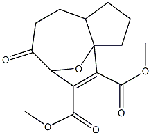 1,4-Epoxy-5-oxobicyclo[6.3.0]undec-2-ene-2,3-dicarboxylic acid dimethyl ester 结构式