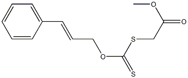 Dithiocarbonic acid O-cinnamyl S-methoxycarbonylmethyl ester 结构式