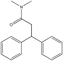 3,3-Diphenyl-N,N-dimethylpropanamide 结构式