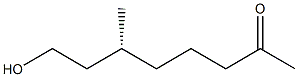 [R,(+)]-8-Hydroxy-6-methyl-2-octanone 结构式