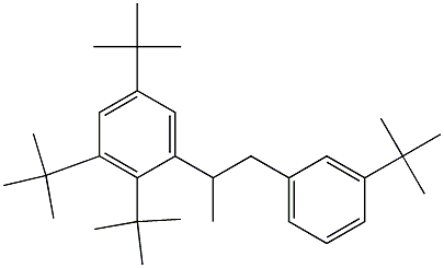 2-(2,3,5-Tri-tert-butylphenyl)-1-(3-tert-butylphenyl)propane 结构式