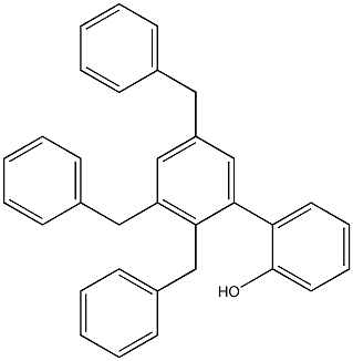 2-(2,3,5-Tribenzylphenyl)phenol 结构式